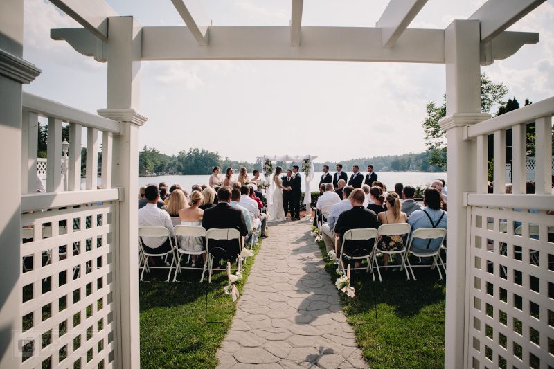 Castleton Banquet and Conference Center lakeside ceremony