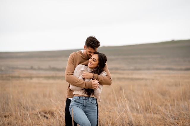 What to do after your get engaged. Communicate with each other. Image of a happy couple.